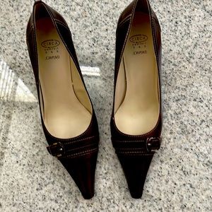 CIRCA Joan & David “CJ Destiny” Dark Brown Genuine Leather Pumps, Women’ Size 9M